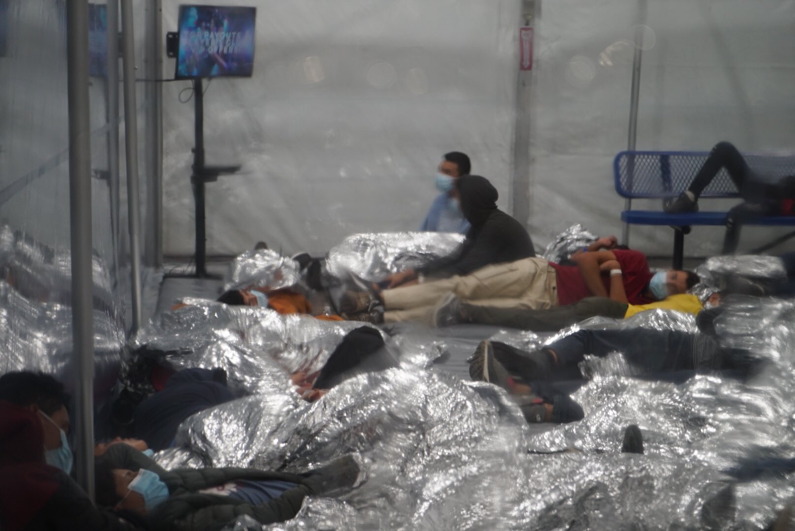 Centro de detenção para migrantes nos Estados Unidos
